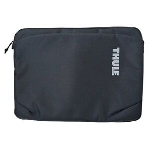 Laptop Tablet Sleeve - Black Nylon - Zipper Closure -Padded - 13.5” x 10” x 1”